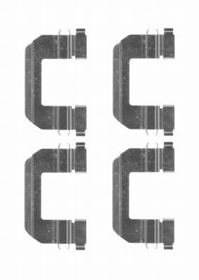 HELLA PAGID Lisakomplekt, ketaspiduriklotsid 8DZ 355 204-391